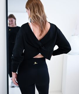 Trui gedraaid detail – Belle – Zwart