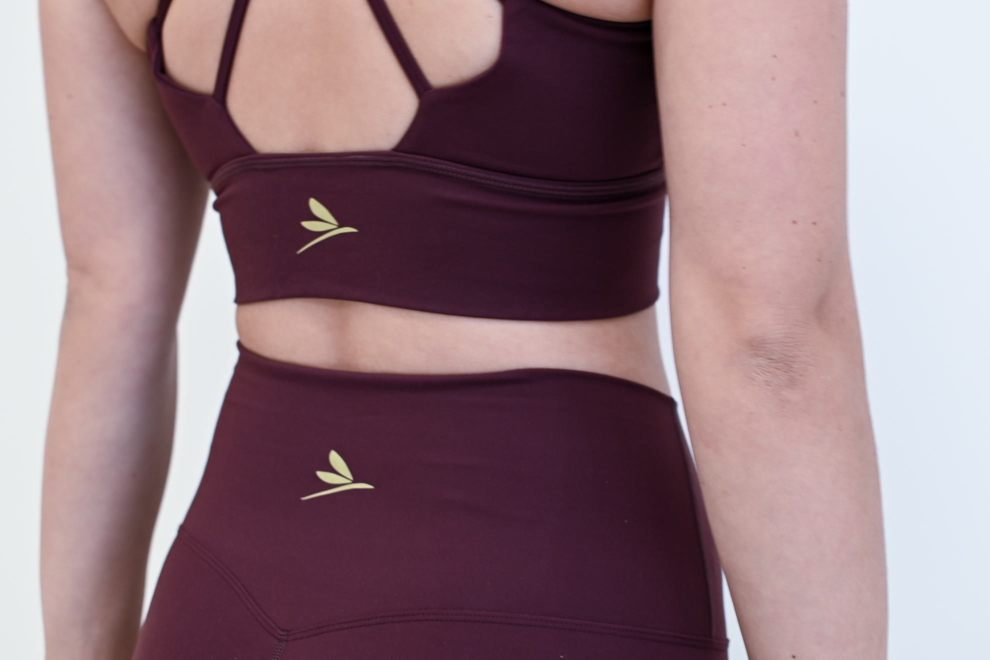 Sportbeha Flowerpower - Bruin/ Rood - Afbeelding 4