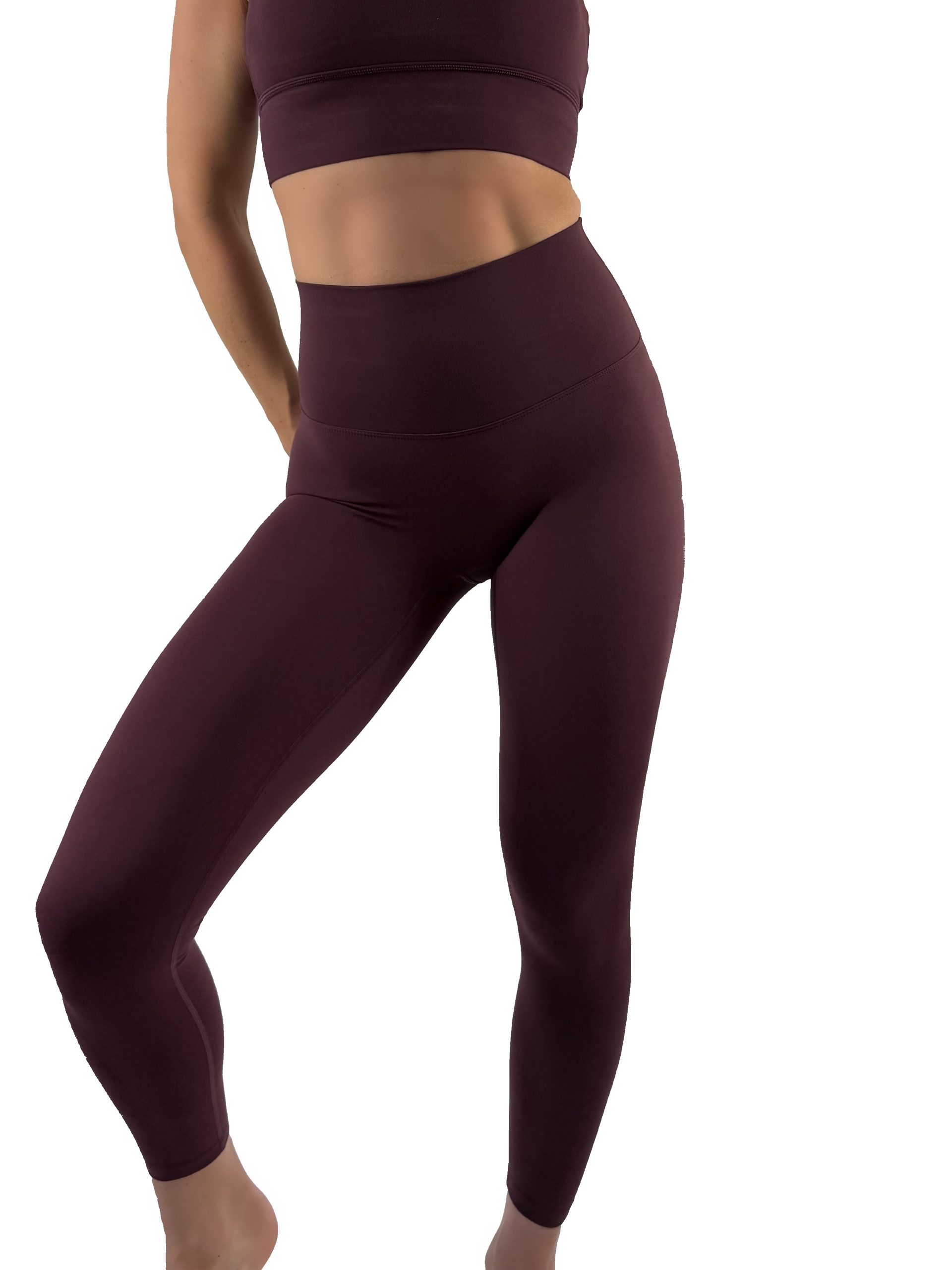 Legging Flowerpower - Bruin/Rood